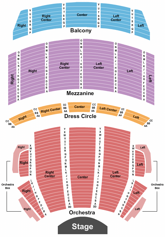 Citizens Bank Opera House The Wiz Seating Chart